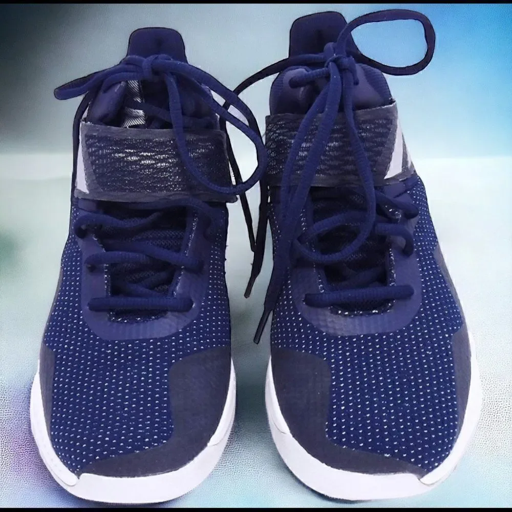 Adidas mens blue EXPLOSIVE Bounce Basketball sneakers Shoes
